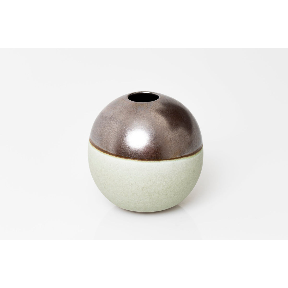 NN1 Medium Stoneware Lunar Vase by Kate Schuricht ceramics available at Padstow Gallery, Cornwall