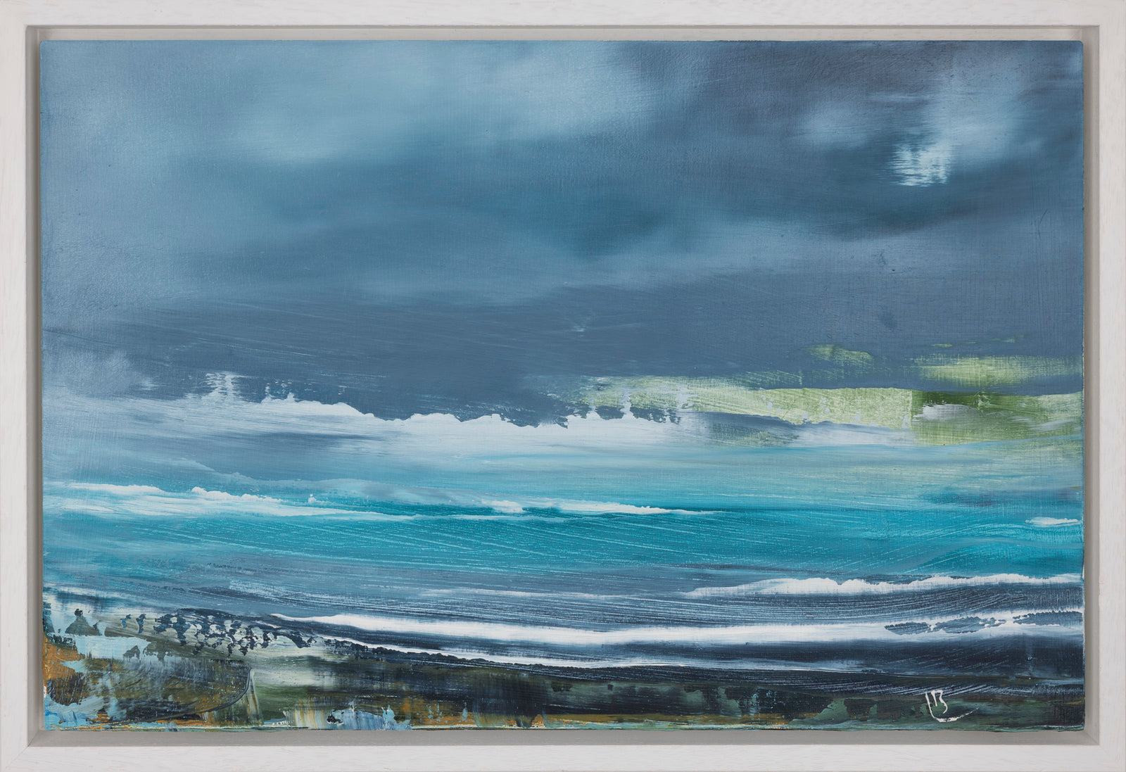 Reef Line oil original by Ben Lucas, available at Padstow Gallery, Cornwall