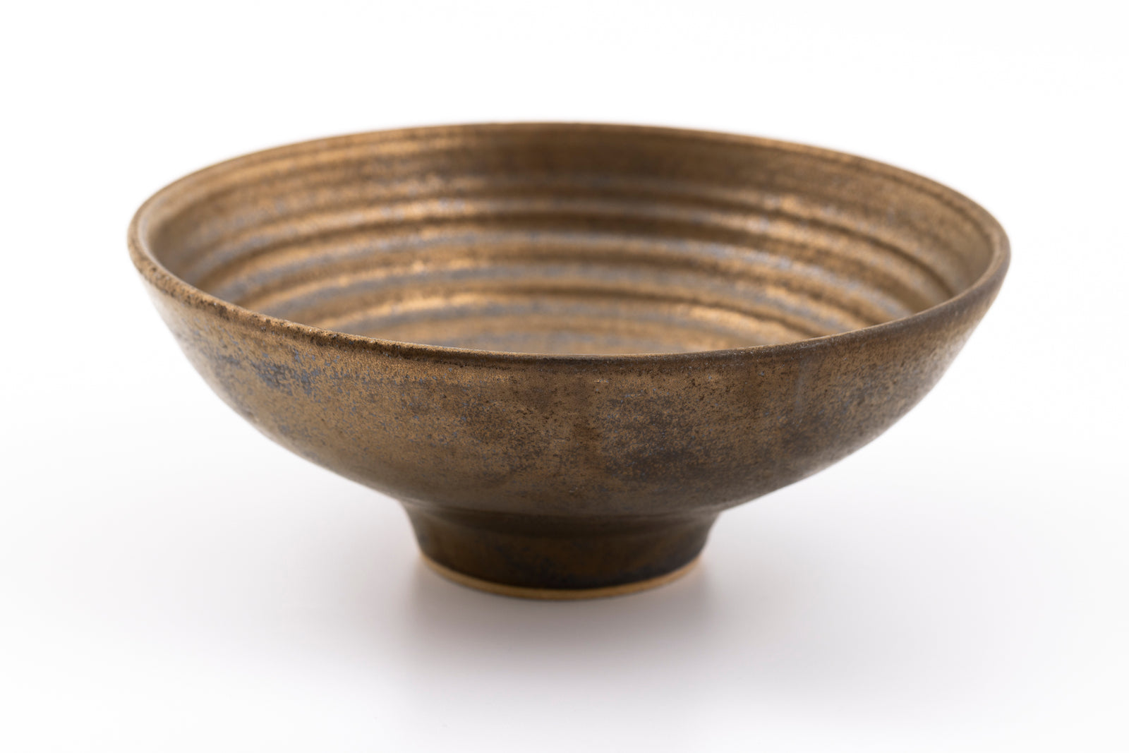 GC44 Dark Gold Glaze Serving Dish by Gail Cooper, available at Padstow Gallery, Cornwall