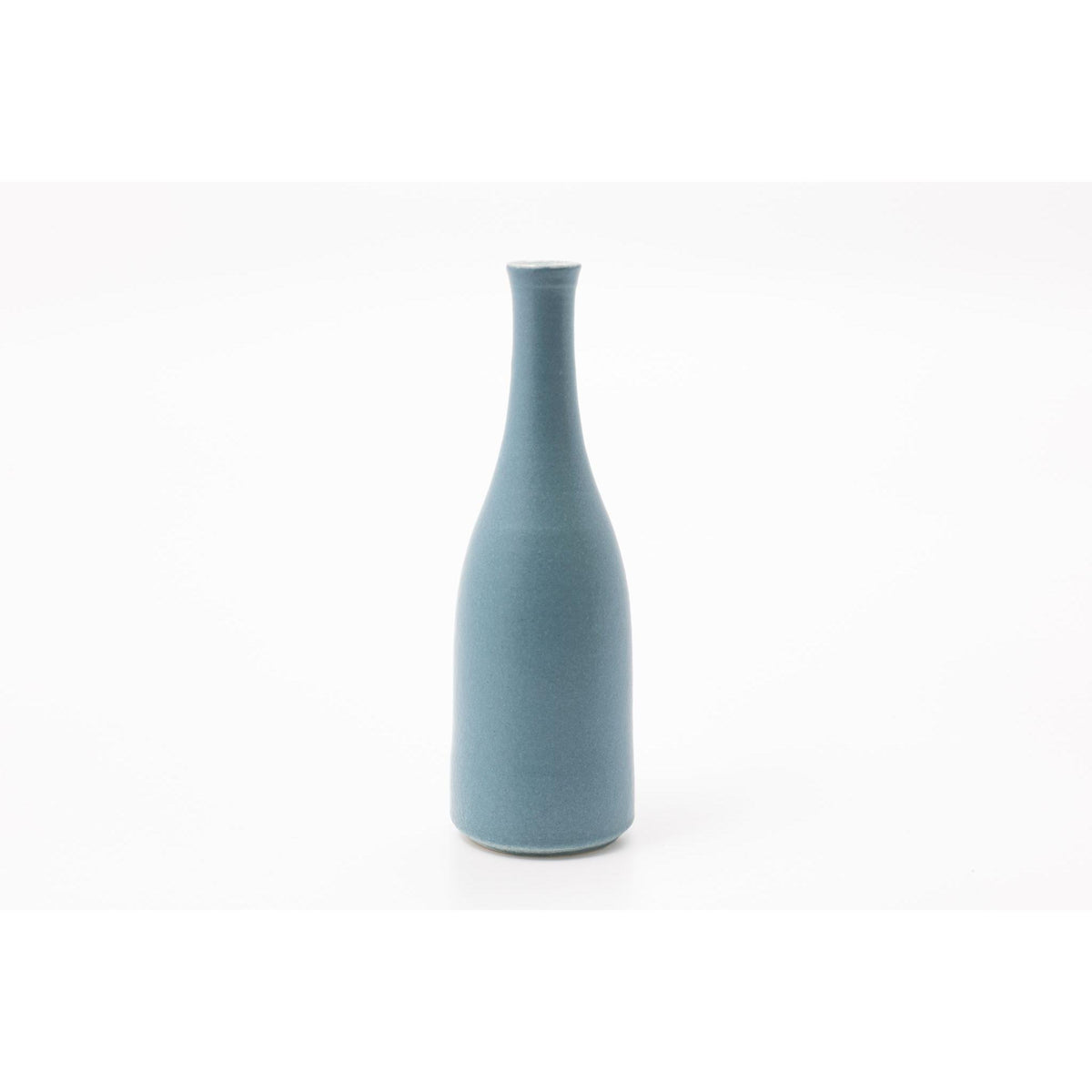 'LB210 Teal small bottle' by Lucy Burley ceramics, available at Padstow Gallery, Cornwall