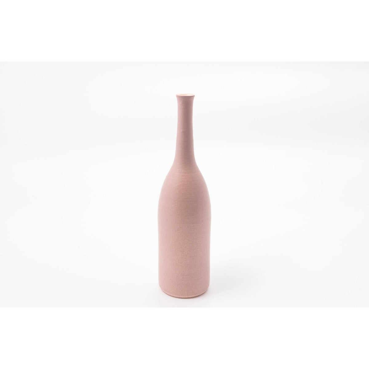 'LB198 Pinky Mauve bottle' by Lucy Burley ceramics, available at Padstow Gallery, Cornwall