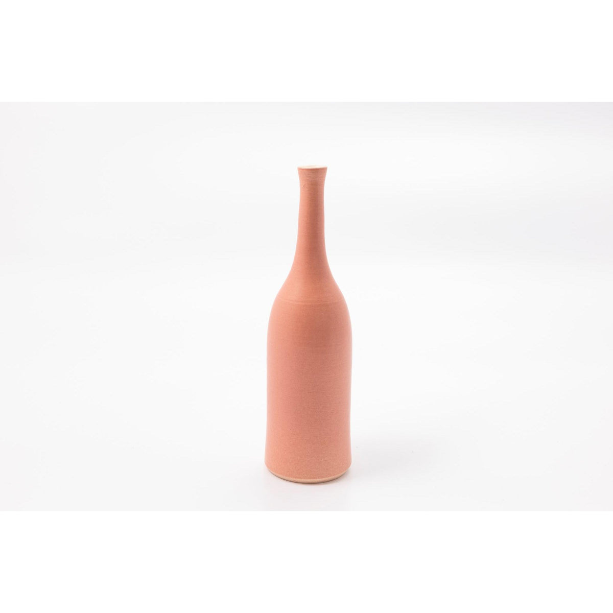 'LB200 Powder Pink bottle' by Lucy Burley ceramics, available at Padstow Gallery, Cornwall
