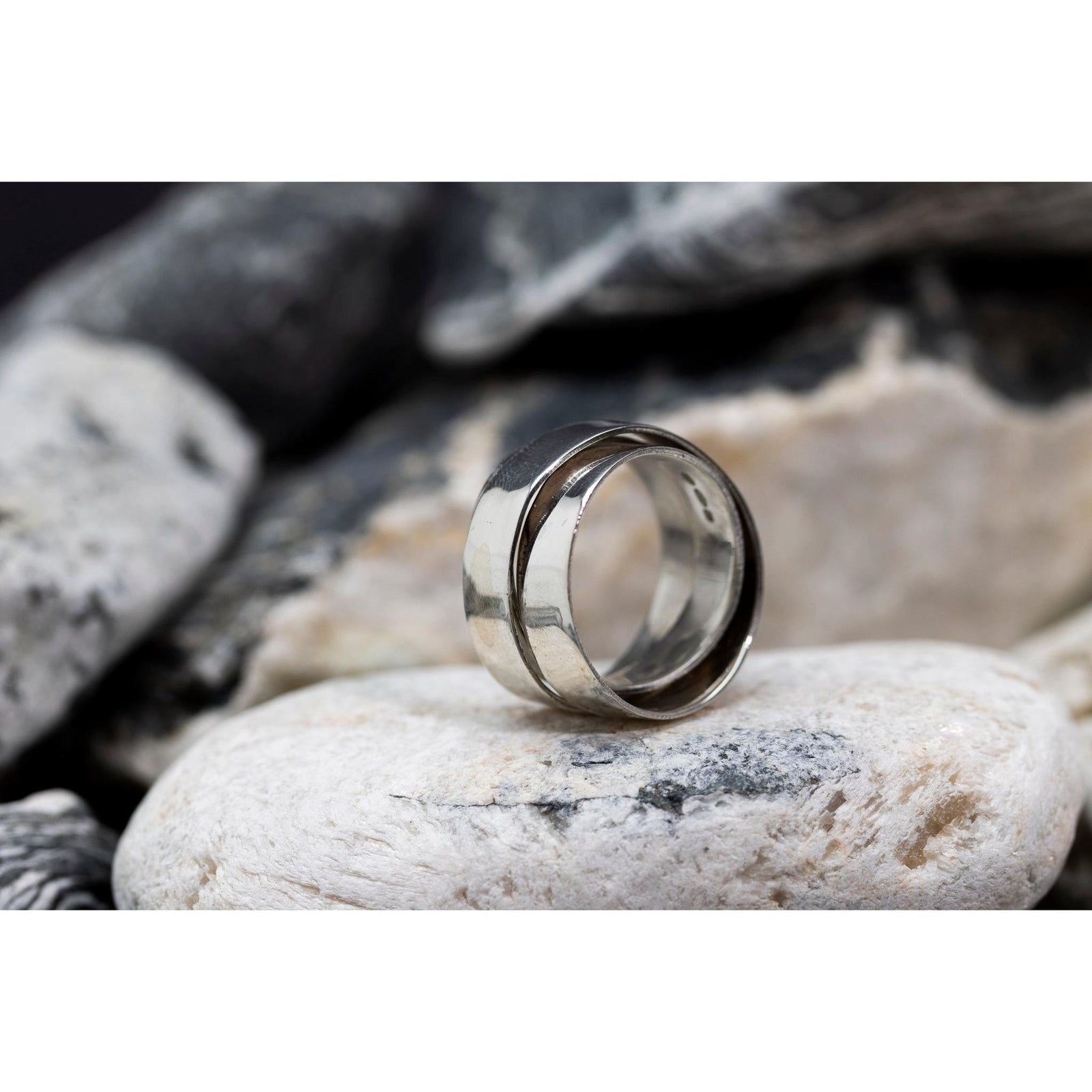 EG09 - Silver Ring - Size Q by Emma Goold available at Padstow Gallery Cornwall
