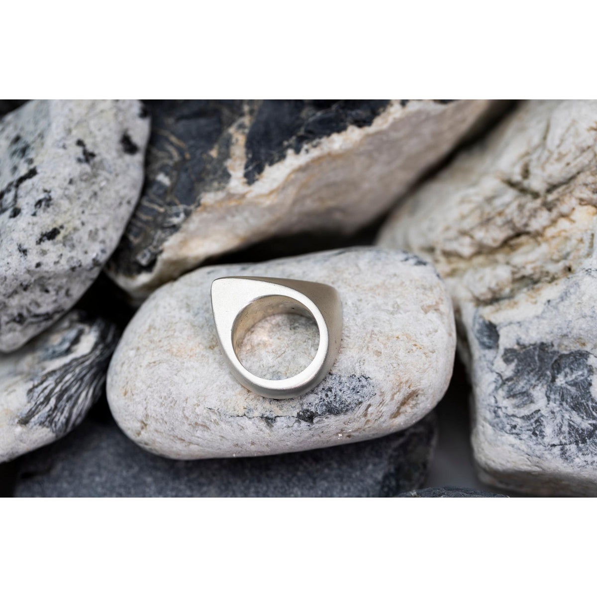 EG02 - Silver Ring - Size P by Emma Goold available at Padstow Gallery Cornwall
