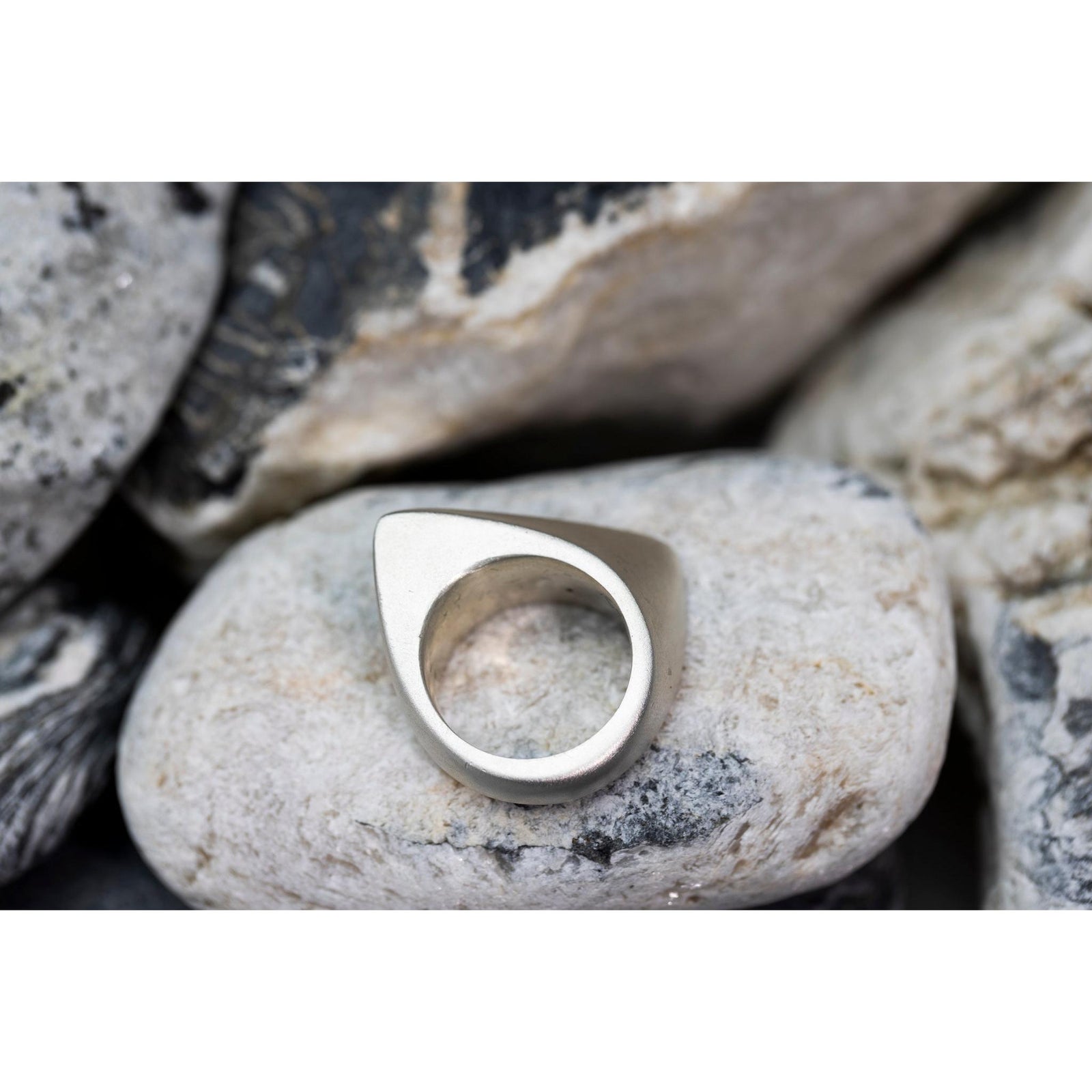 EG02 - Silver Ring - Size P by Emma Goold available at Padstow Gallery Cornwall