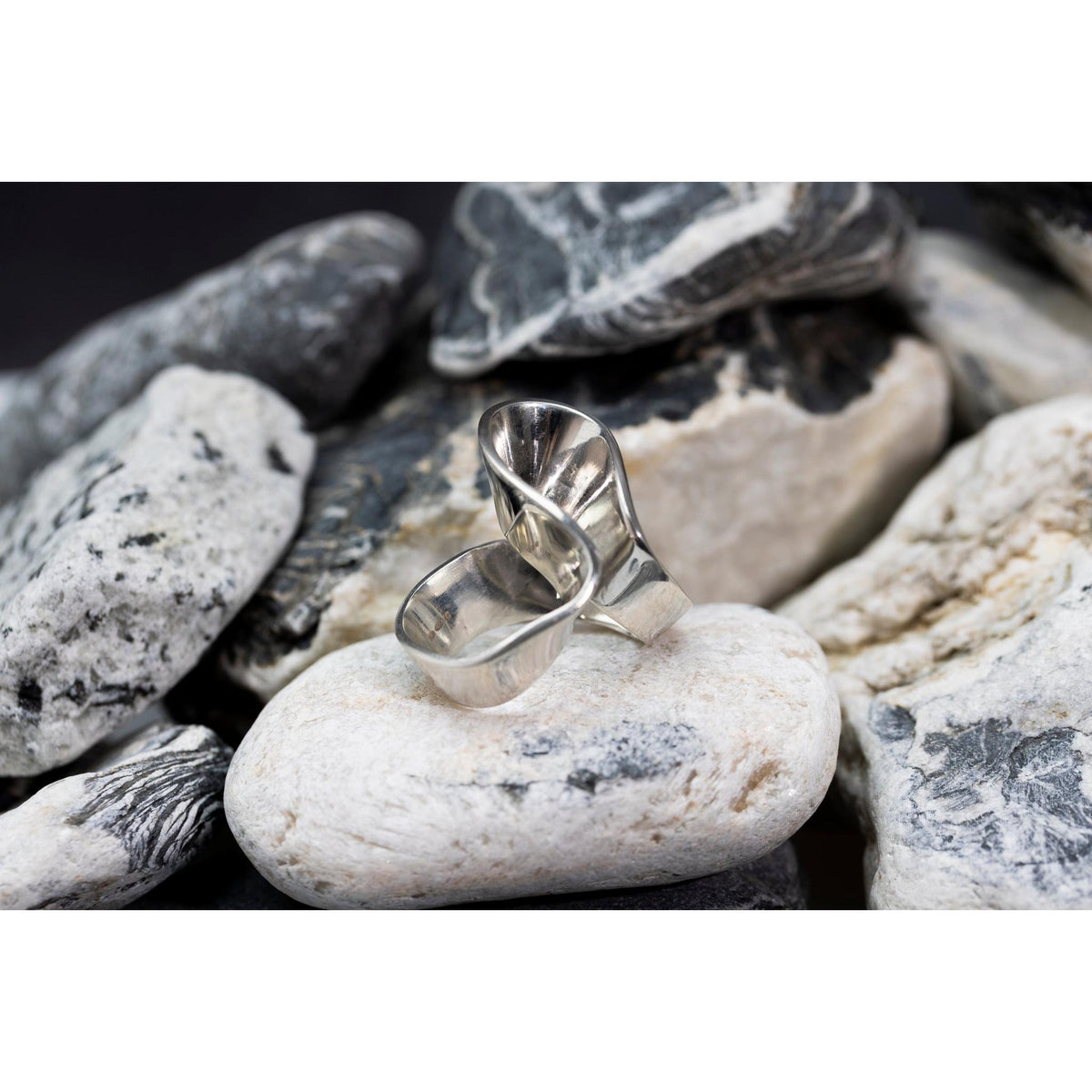 EG01 - Silver Ring - Size L by Emma Goold available at Padstow Gallery Cornwall
