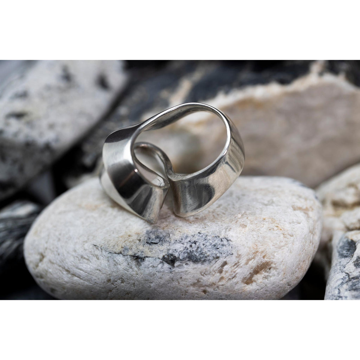 EG01 - Silver Ring - Size L by Emma Goold available at Padstow Gallery Cornwall