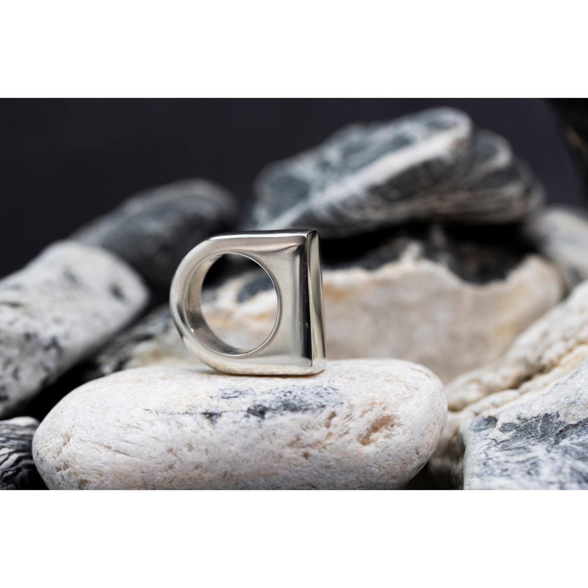 EG04 - Silver Ring - Size Q by Emma Goold available at Padstow Gallery Cornwall