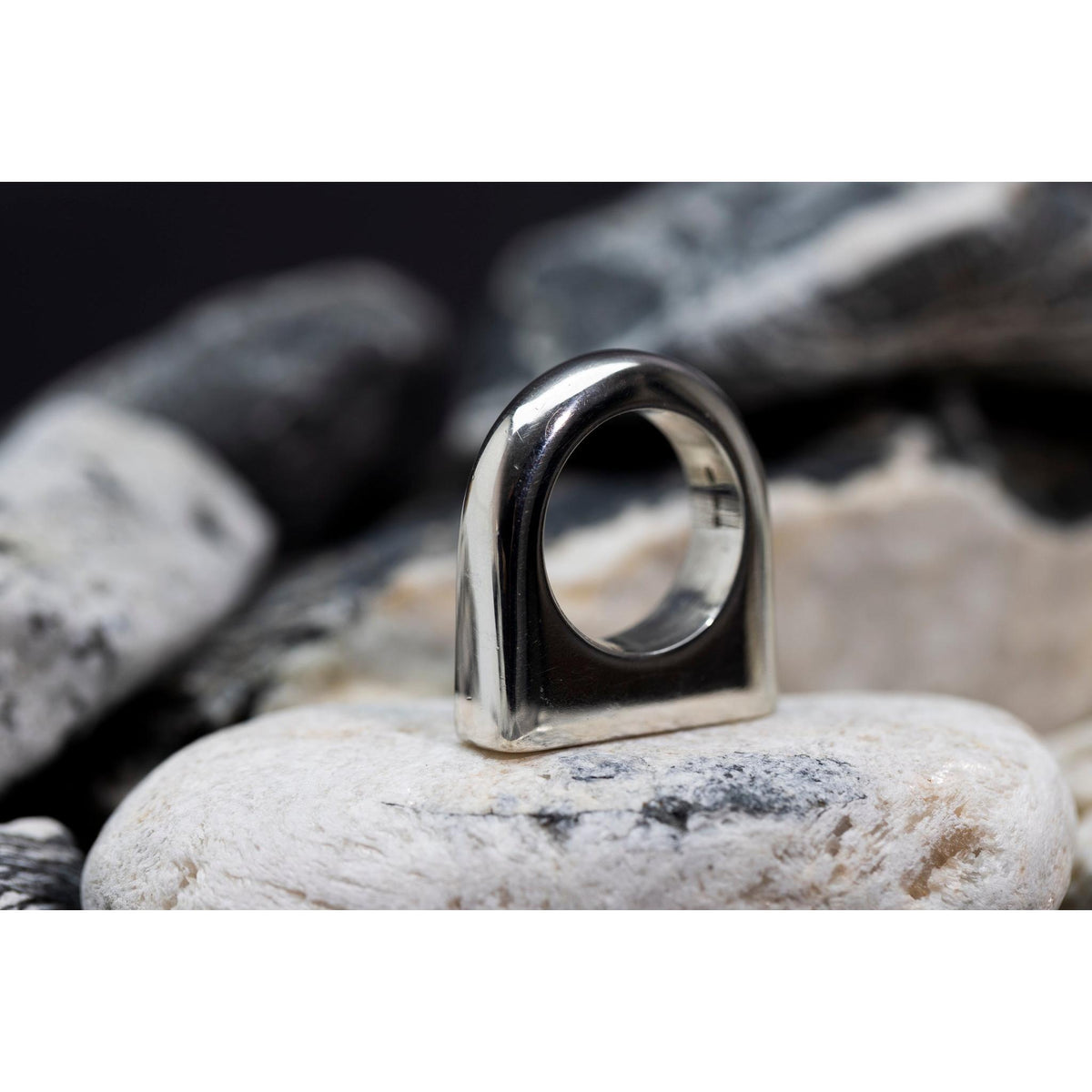 EG04 - Silver Ring - Size Q by Emma Goold available at Padstow Gallery Cornwall