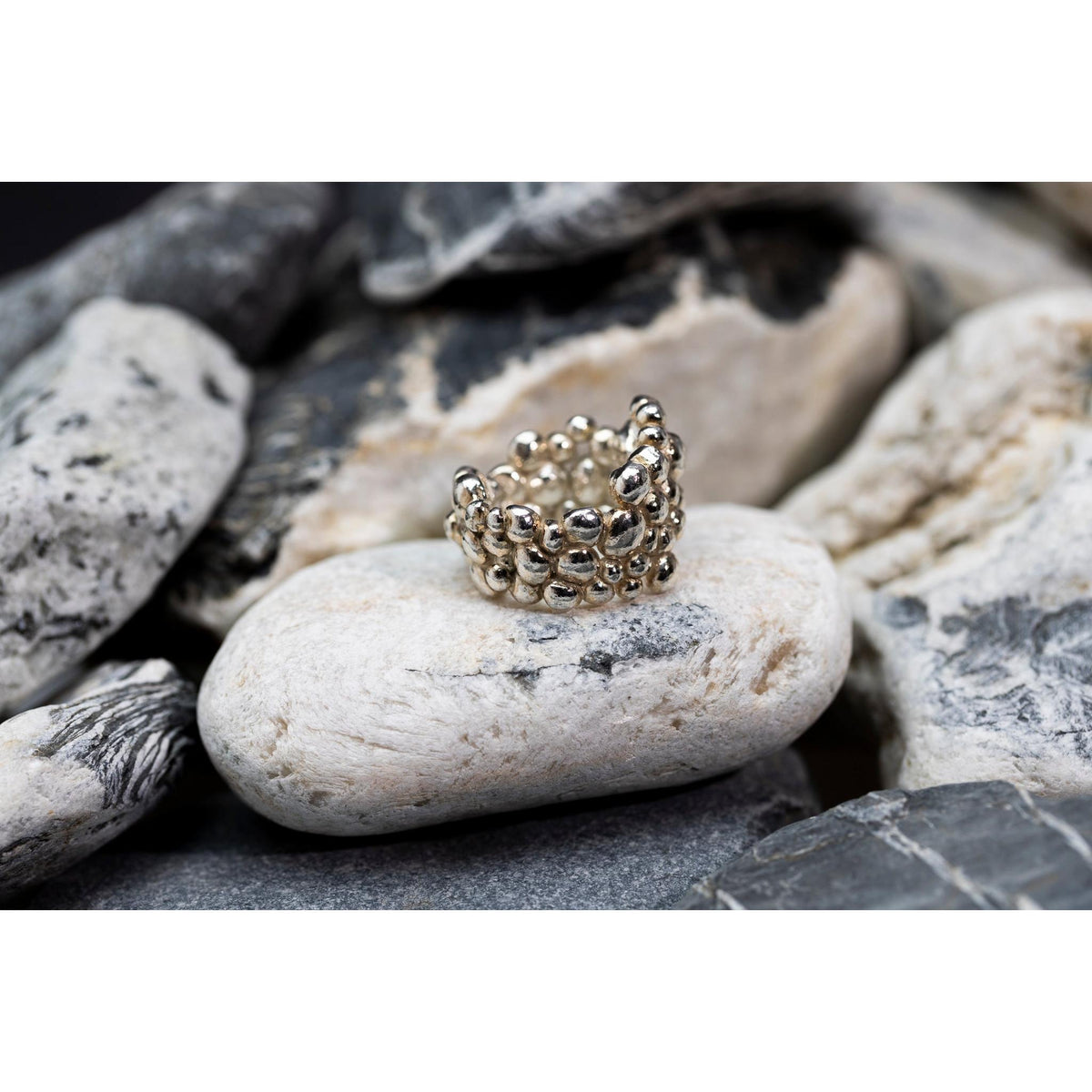 EG07 - Silver Ring - Size M by Emma Goold available at Padstow Gallery Cornwall