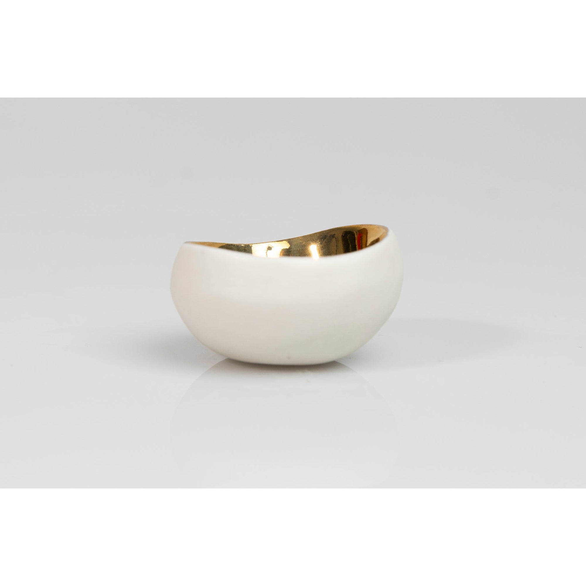 PL07 Small Pebble Bowl white porcelain by Penny Little, available at Padstow Gallery, Cornwall