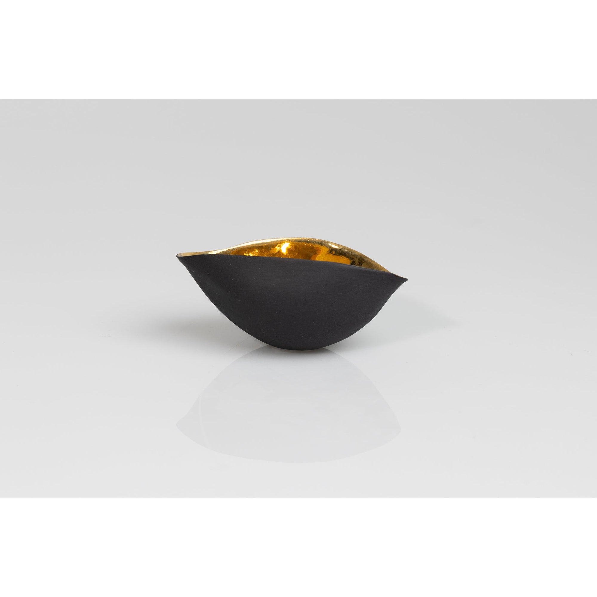 PL05 Small Scoop black porcelain by Penny Little, available at Padstow Gallery, Cornwall