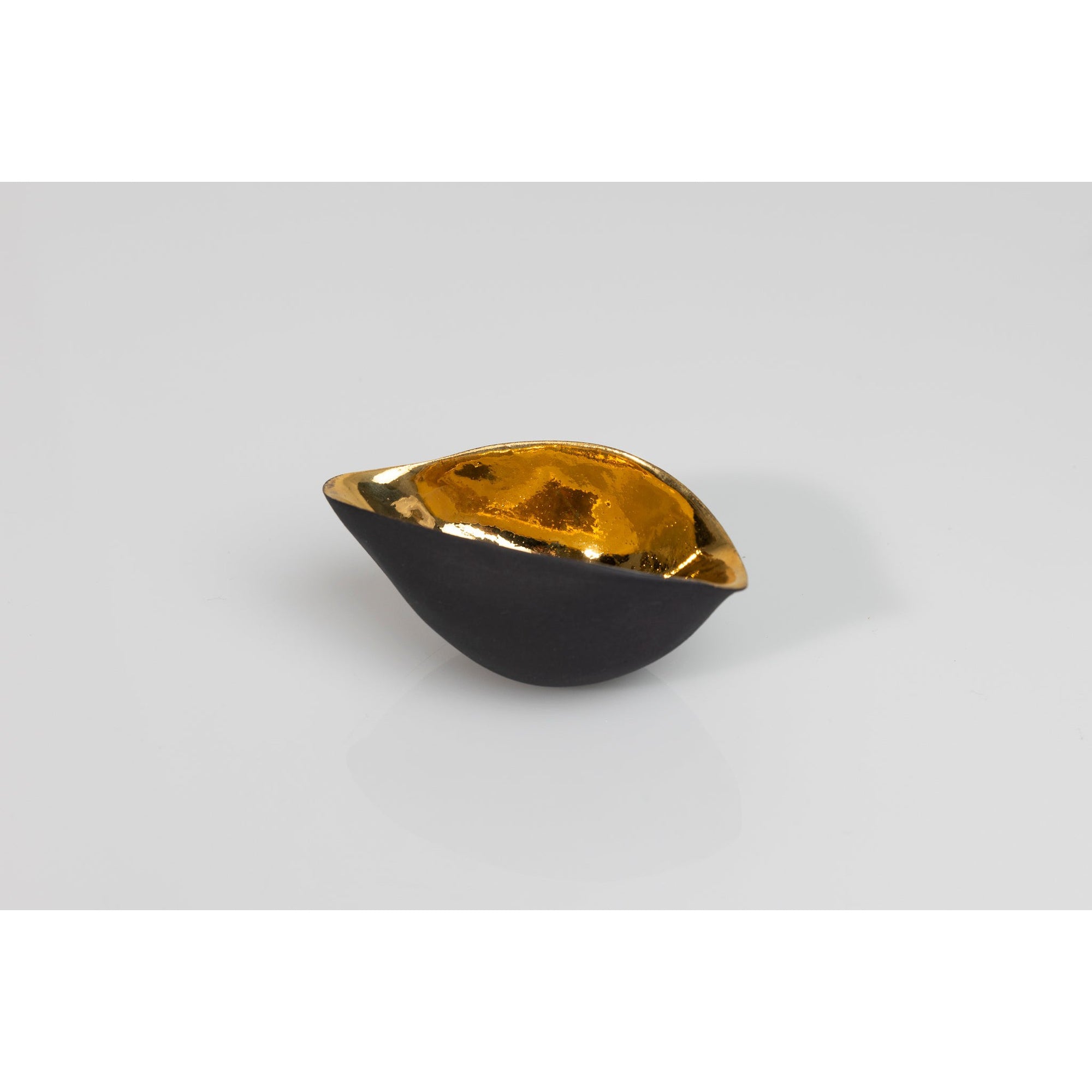 PL05 Small Scoop black porcelain by Penny Little, available at Padstow Gallery, Cornwall