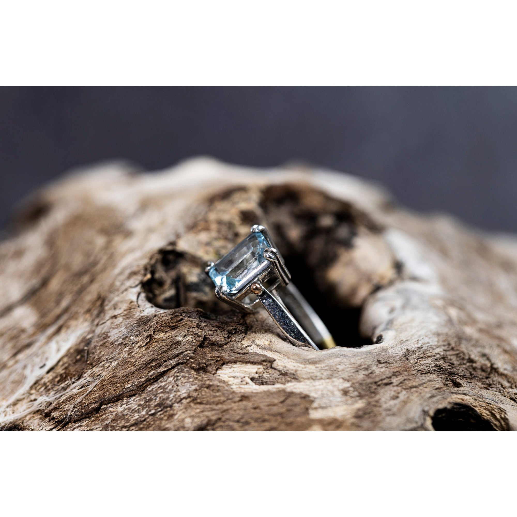 SA R41 Topaz ring by Sandra Austin jewellery, available at Padstow Gallery, Cornwall