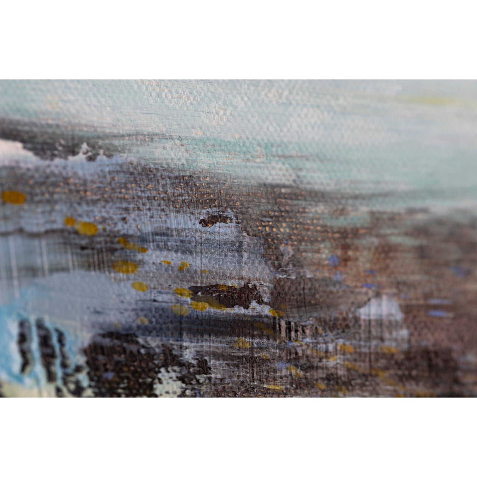 Close up detail of Dusk Fall oil on canvas by Ben Lucas, available at Padstow Gallery, Cornwall