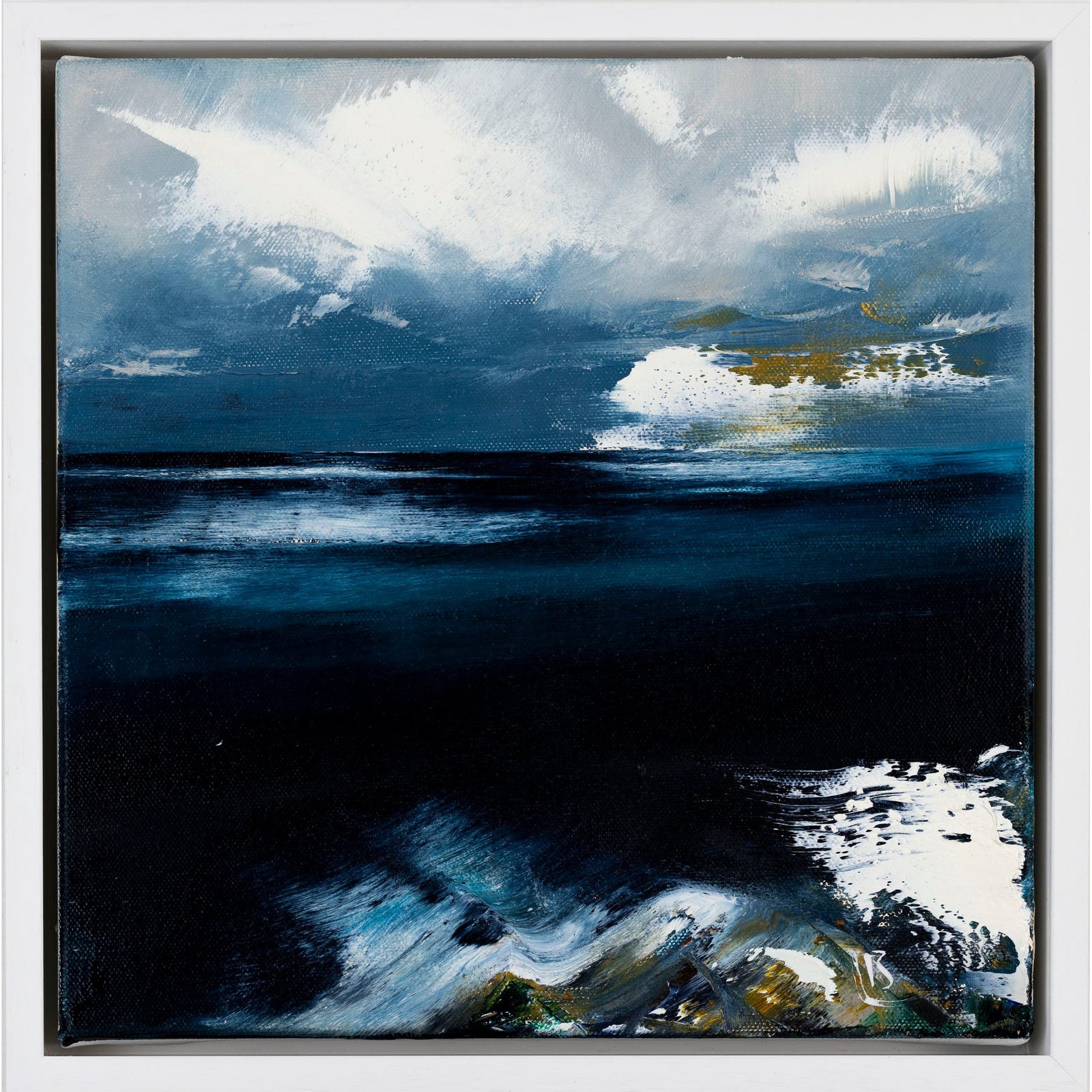 Surge oil on canvas by Ben Lucas available at Padstow Gallery, Cornwall