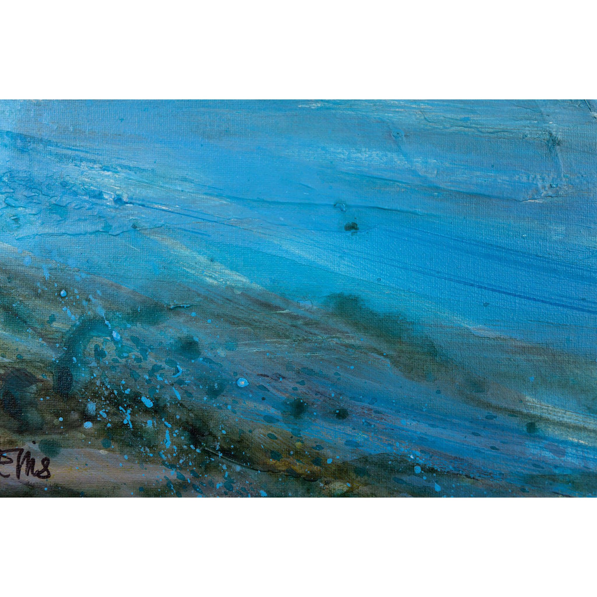 'Crystal Crash' by Jo Ellis, mixed media, original available at Padstow Gallery, Cornwall