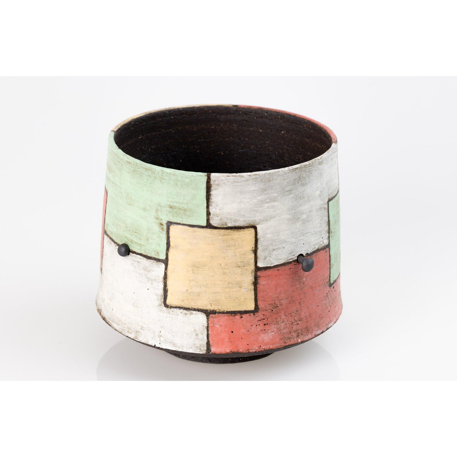 'AP42 Black Vessel with "washed" colours' by Ania Perkowska, available at Padstow Gallery, Cornwall