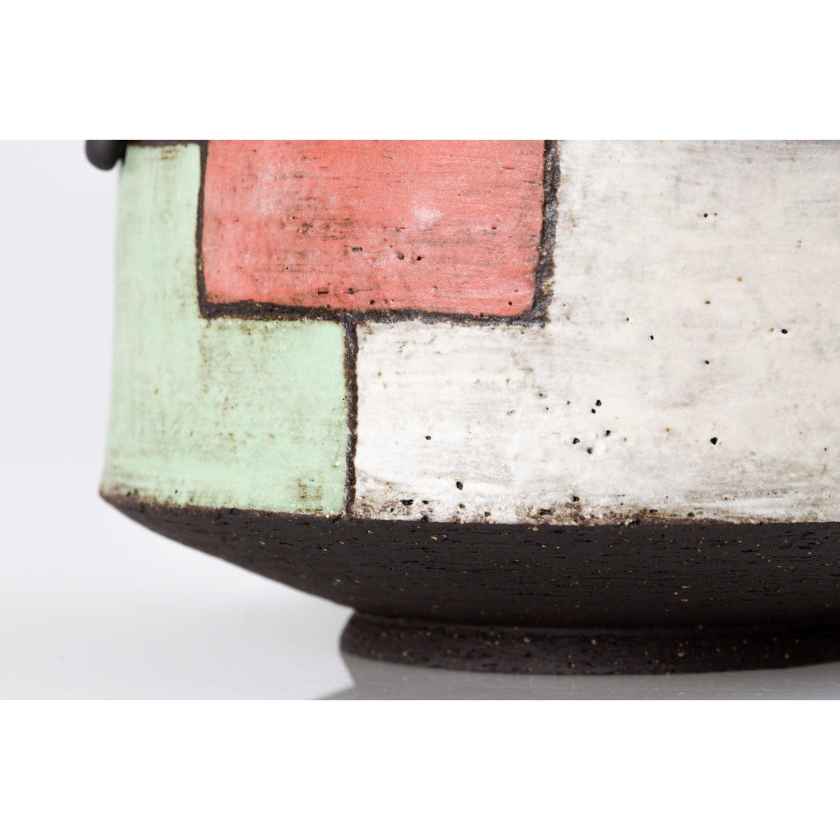 'AP42 Black Vessel with "washed" colours' by Ania Perkowska, available at Padstow Gallery, Cornwall