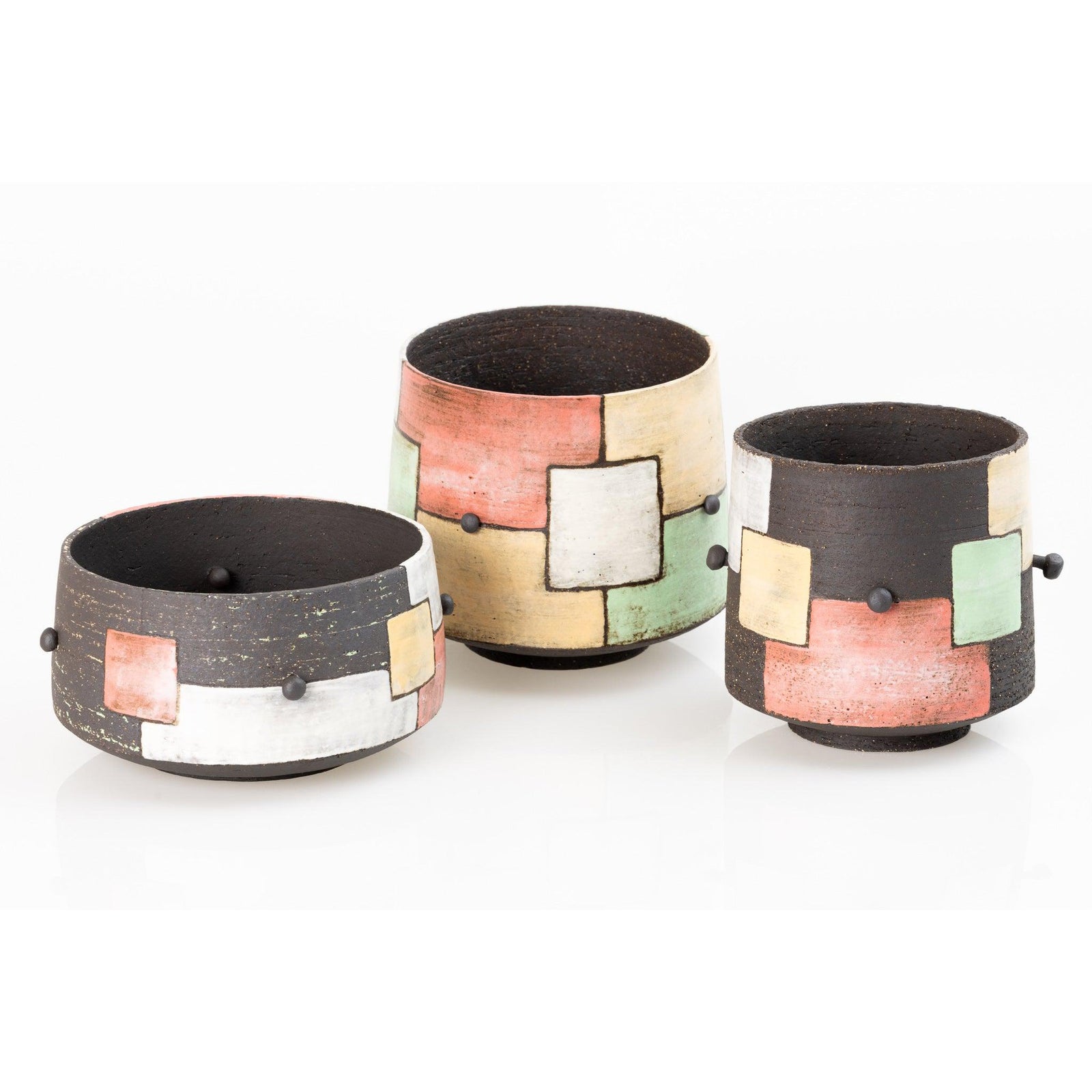 'AP42 Black Vessel with "washed" colours' by Ania Perkowska, available at Padstow Gallery, Cornwall