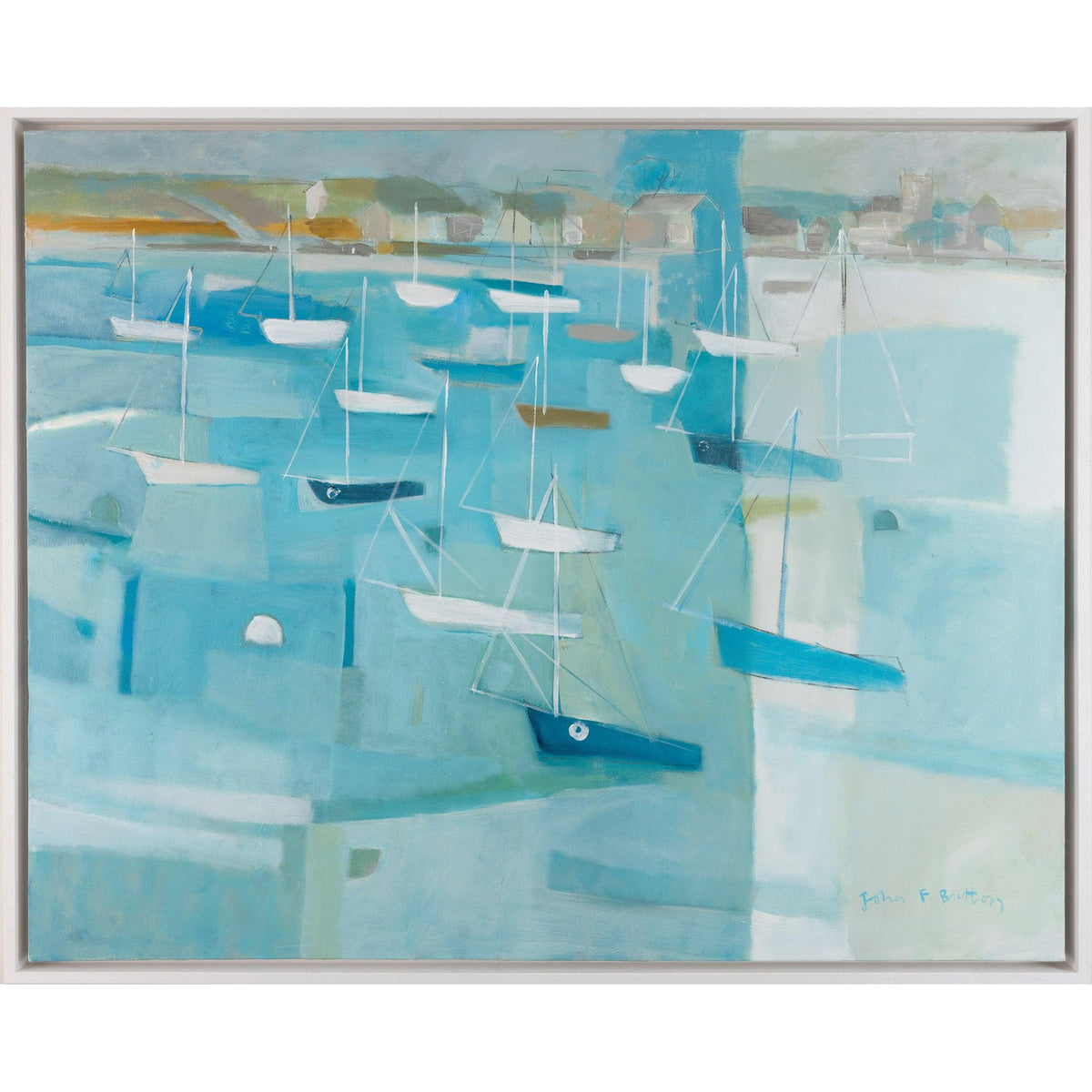&#39;Across the Camel Estuary, Cornwall&#39; by John Button, available at Padstow Gallery, Cornwall