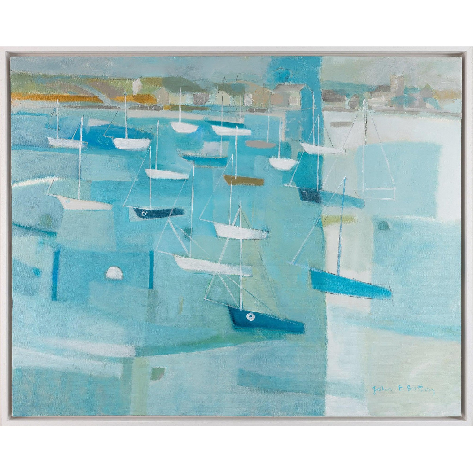 'Across the Camel Estuary, Cornwall' by John Button, available at Padstow Gallery, Cornwall