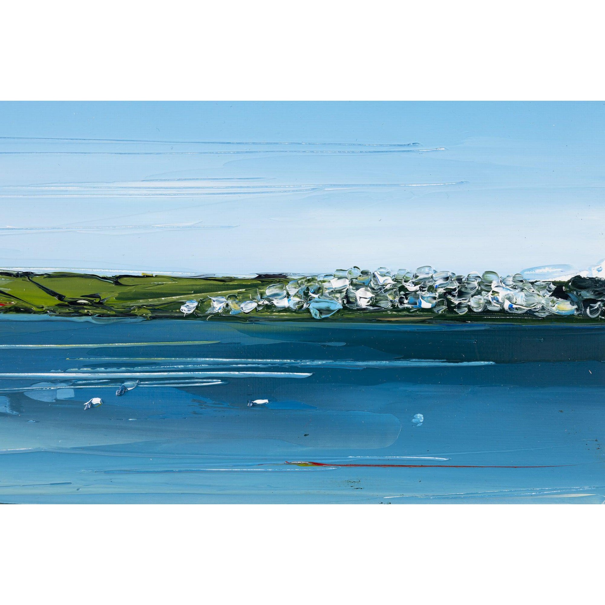'Padstow Blue' oil framed original by Georgia Hart, available at Padstow Gallery, Cornwall