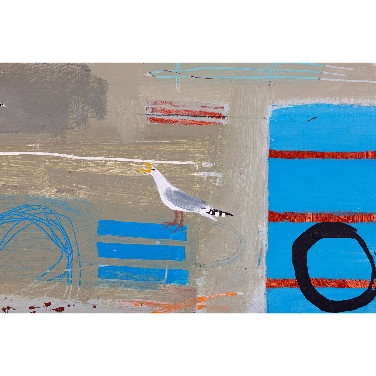 'Old School House, Port Isaac' acrylic on board, by Emma Dunbar, available at Padstow Gallery, Cornwall