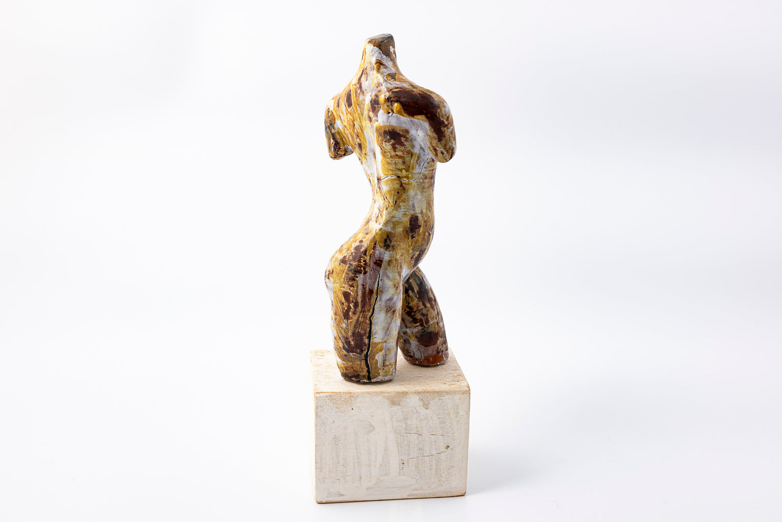 SH81 About glazed terracotta figure by Sophie Howard available at Padstow Gallery Cornwall
