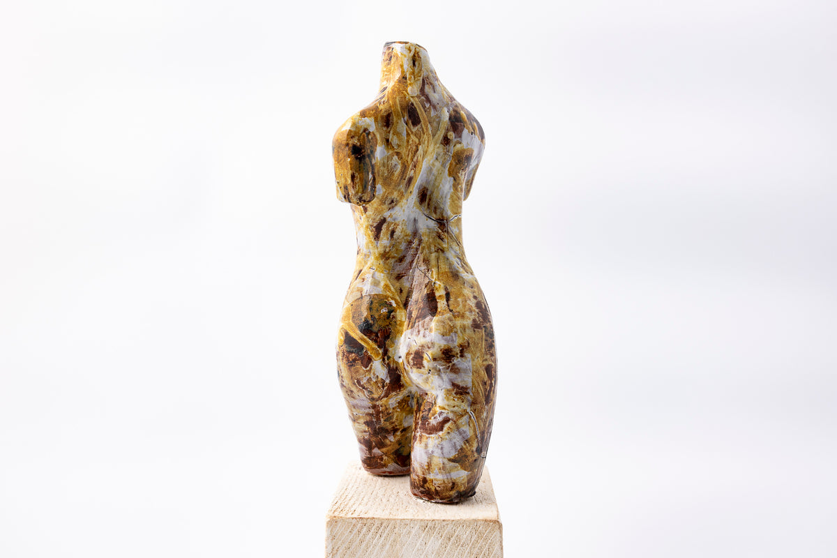 SH81 About glazed terracotta figure by Sophie Howard available at Padstow Gallery Cornwall