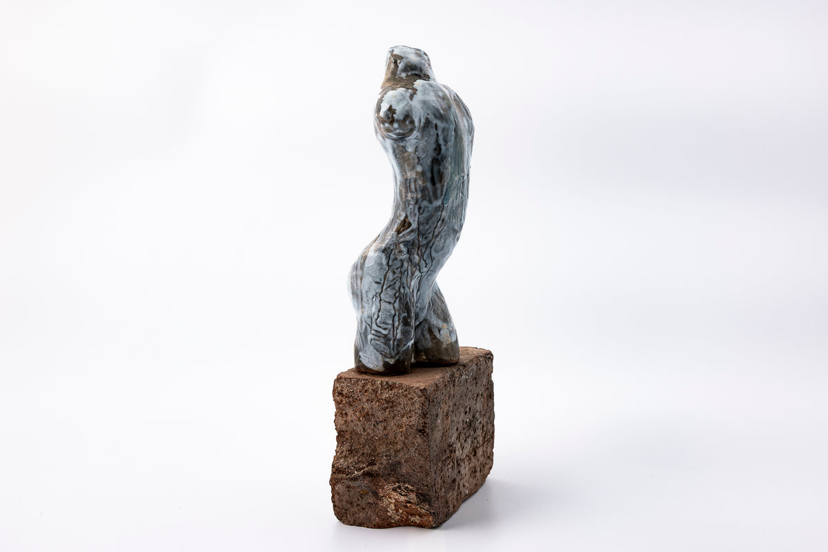 SH76 Jack glazed terracotta figure by Sophie Howard available at Padstow Gallery Cornwall