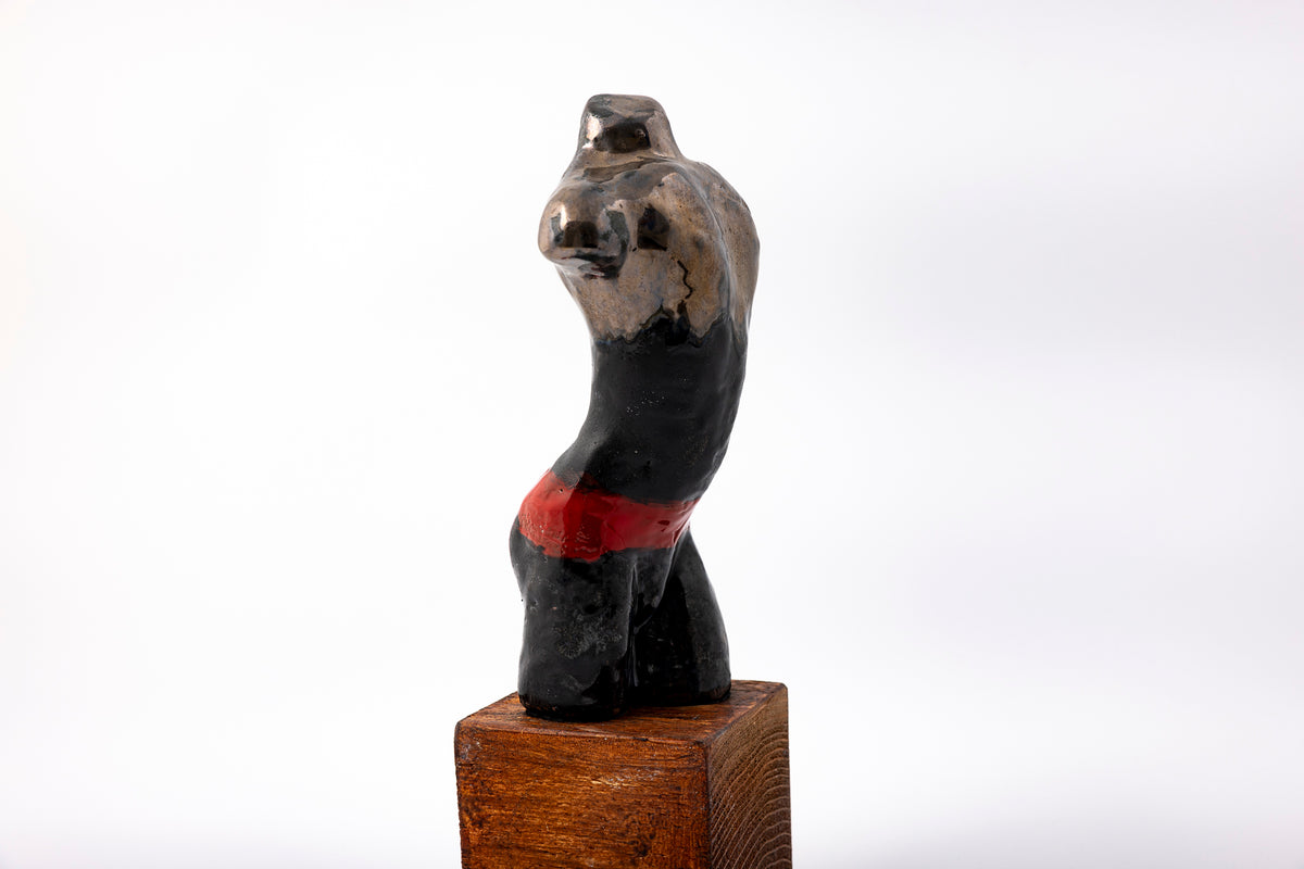 SH73 Jack glazed terracotta figure by Sophie Howard available at Padstow Gallery Cornwall