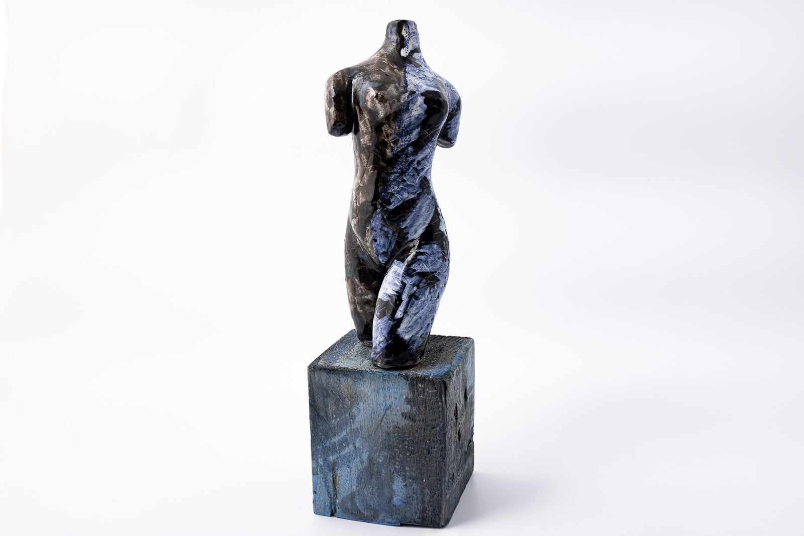 SH82 About glazed terracotta figure by Sophie Howard available at Padstow Gallery Cornwall