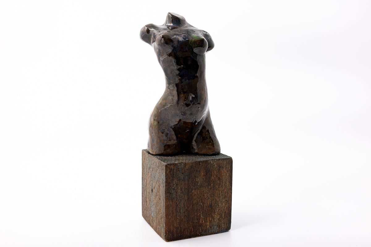 SH72 Jill glazed terracotta figure by Sophie Howard available at Padstow Gallery Cornwall