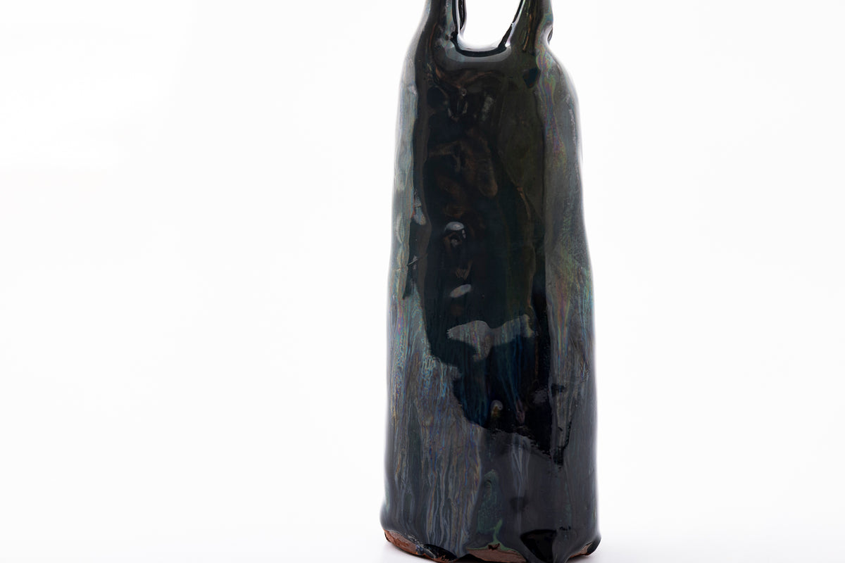 SH80 H glazed terracotta horse and rider by Sophie Howard available at Padstow Gallery Cornwall