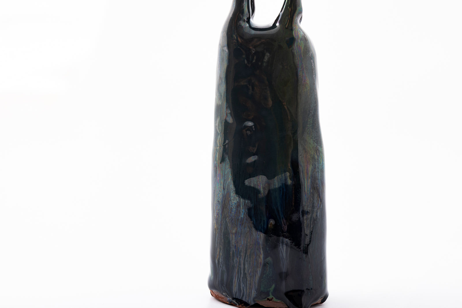 SH80 H glazed terracotta horse and rider by Sophie Howard available at Padstow Gallery Cornwall