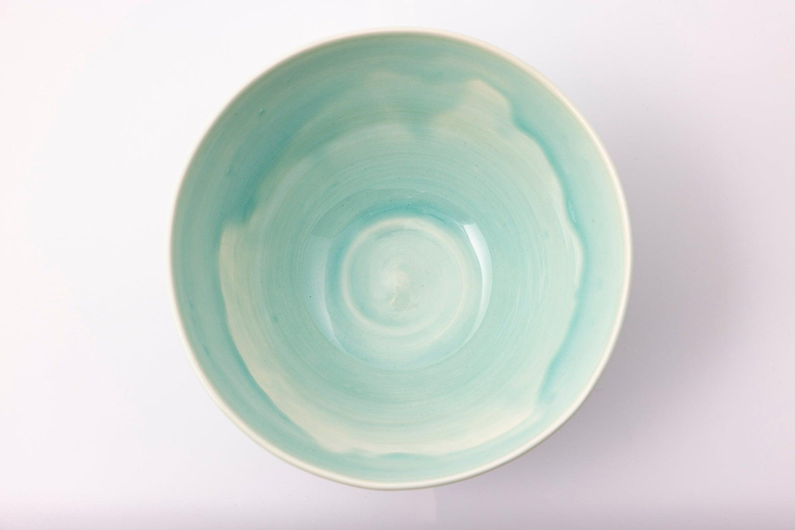 EL02 Sea Green Sgraffito Medium Bowl by Elke Lucas available at Padstow Gallery Cornwall