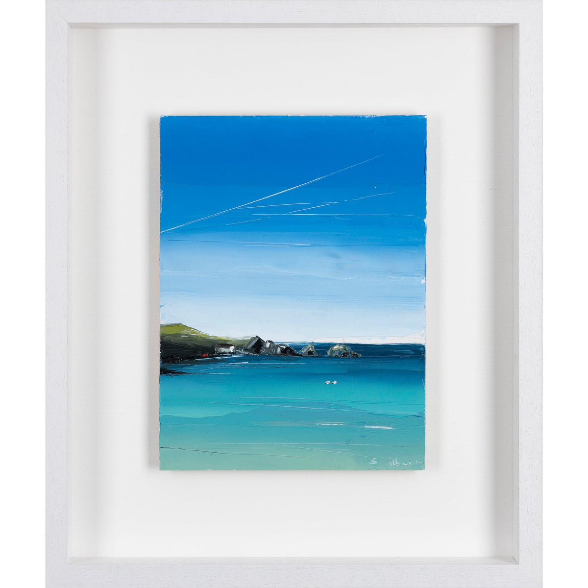 &#39;Mother Iveys Bay&#39; oil original painting by Georgia Hart, available at Padstow Gallery, Cornwall