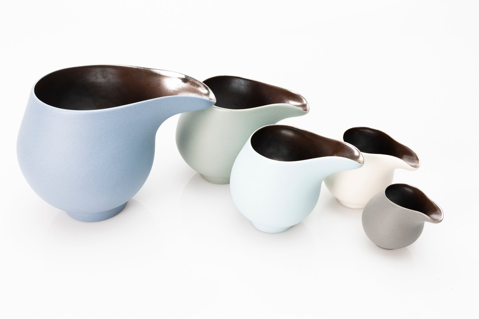 Large Cornflower flow jug by Kate Schuricht ceramics, available at Padstow Gallery Cornwall