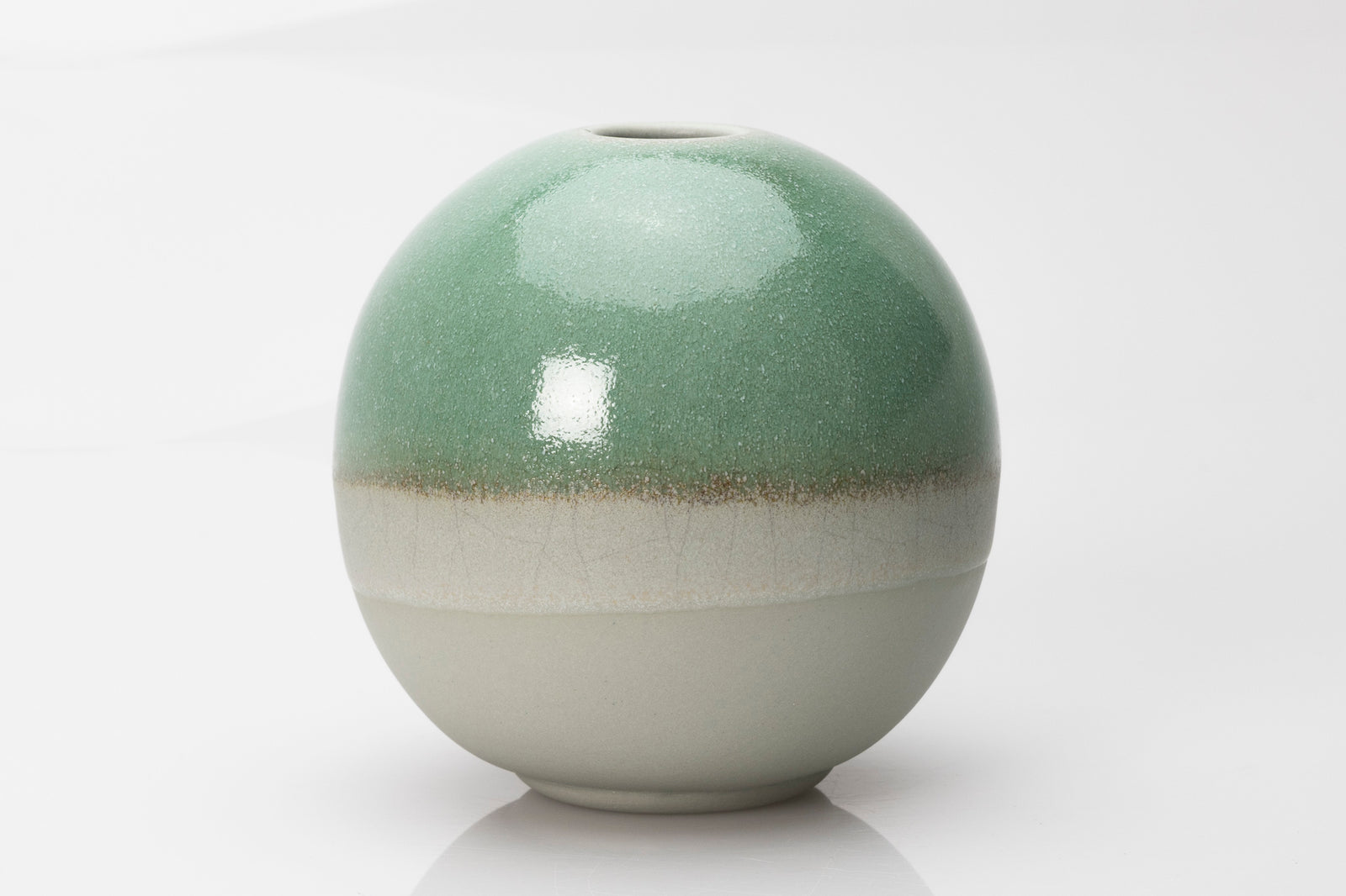 Stoneware Lunar Vase by Kate Schuricht ceramics, available at Padstow Gallery Cornwall
