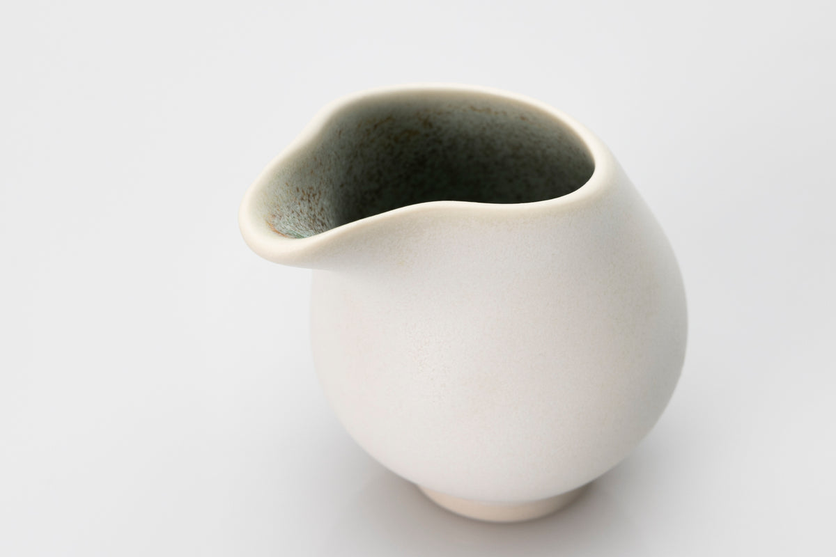 Small stoneware flow jug by Kate Schuricht ceramics, available at Padstow Gallery Cornwall