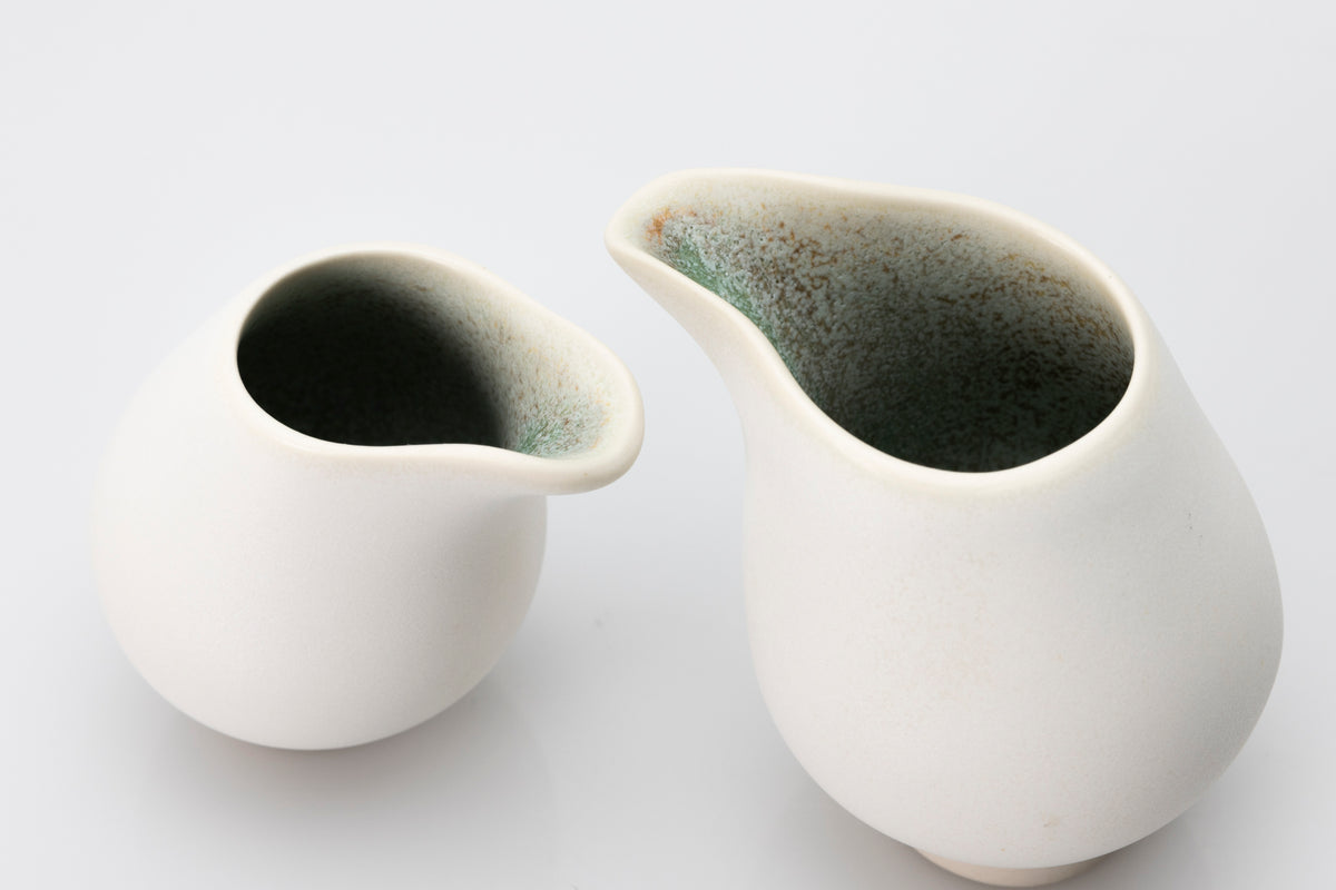 Small stoneware flow jug by Kate Schuricht ceramics, available at Padstow Gallery Cornwall
