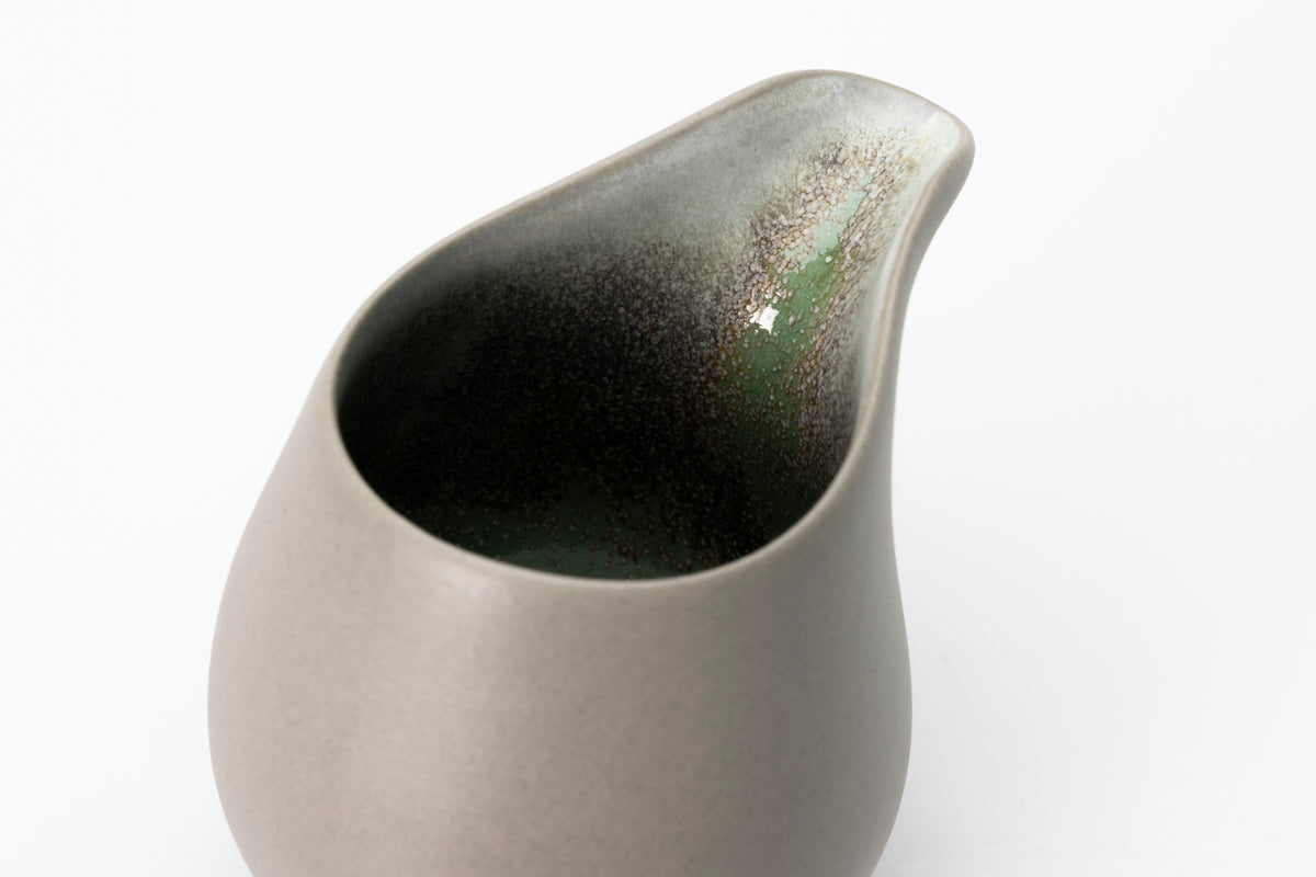 Small stoneware flow jug by Kate Schuricht ceramics, available at Padstow Gallery Cornwall