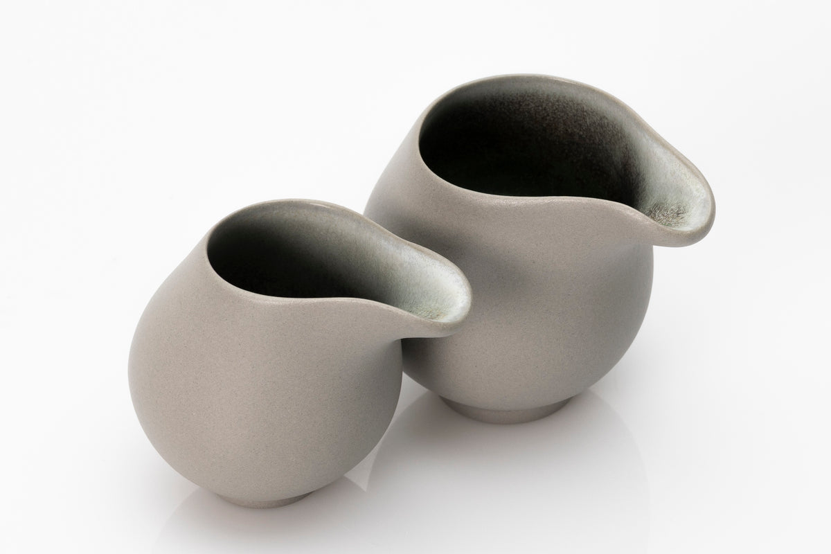 Small stoneware flow jug by Kate Schuricht ceramics, available at Padstow Gallery Cornwall
