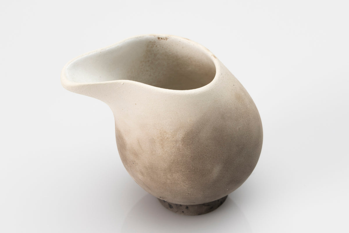 Raku flow jug by Kate Schuricht ceramics, available at Padstow Gallery Cornwall