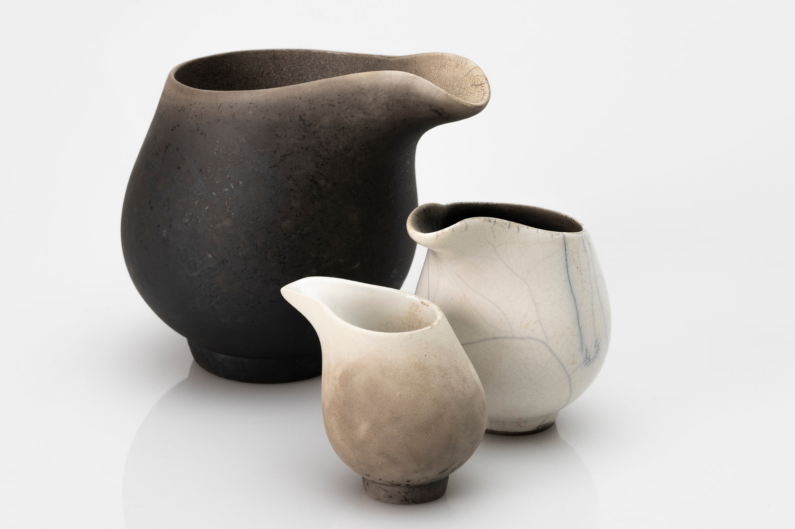 Raku flow jug by Kate Schuricht ceramics, available at Padstow Gallery Cornwall
