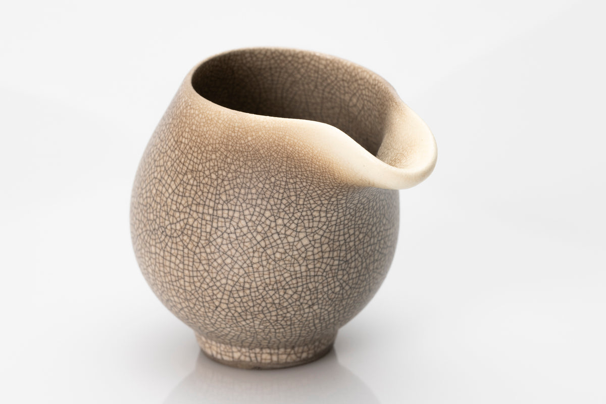 Raku flow jug by Kate Schuricht ceramics, available at Padstow Gallery Cornwall