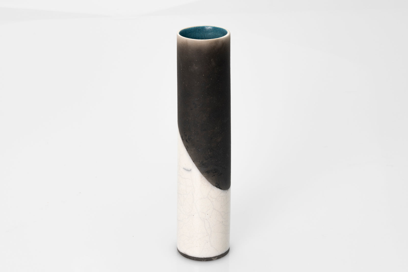 Raku vessel by Kate Schuricht ceramics, available at Padstow Gallery Cornwall