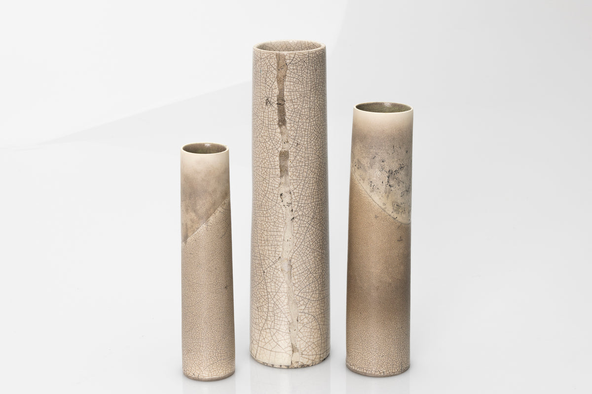 Raku vessel by Kate Schuricht ceramics, available at Padstow Gallery Cornwall