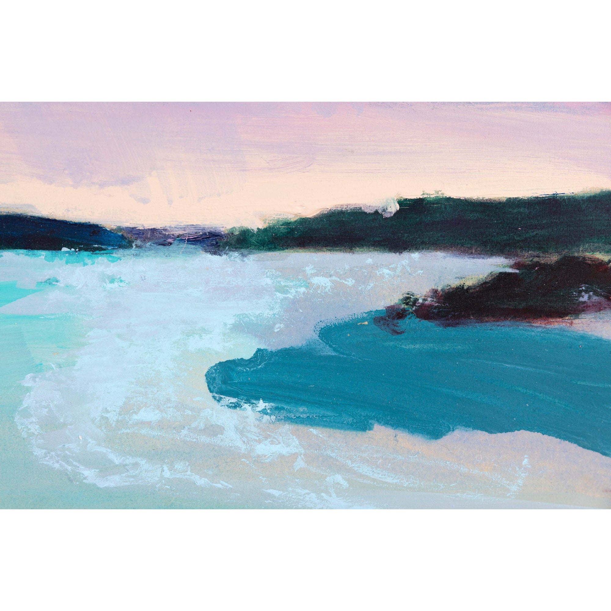 'Dancing Light' mixed media on board by Alex Yarlett, available at Padstow Gallery, Cornwall